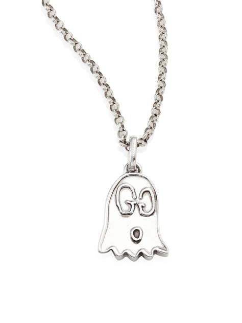 gucci ghost necklace for sale|Gucci ghost ring in silver.